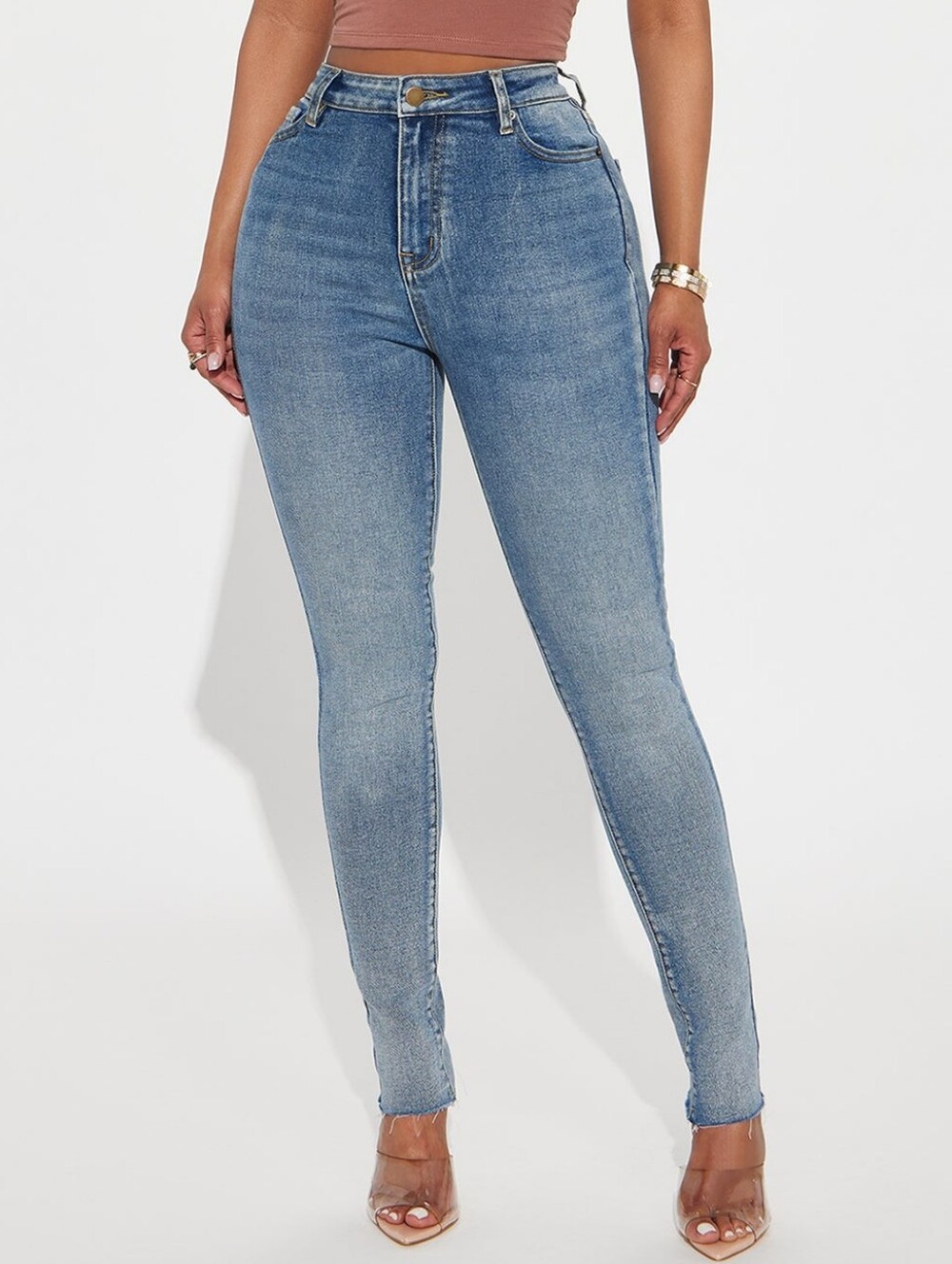 NWT! High Rise Vintage Wash Skinny Jeans 0-2